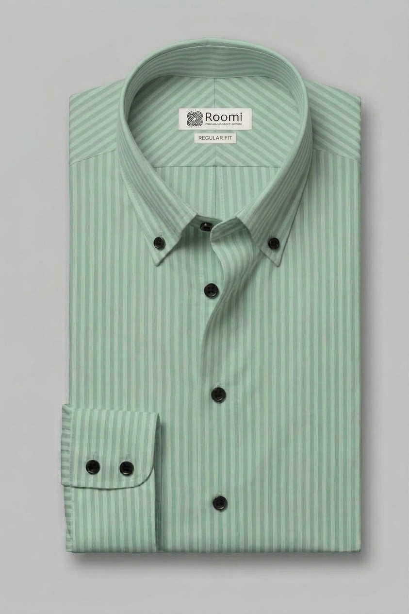 FRESH MINT GREEN STRIPED SHIRT