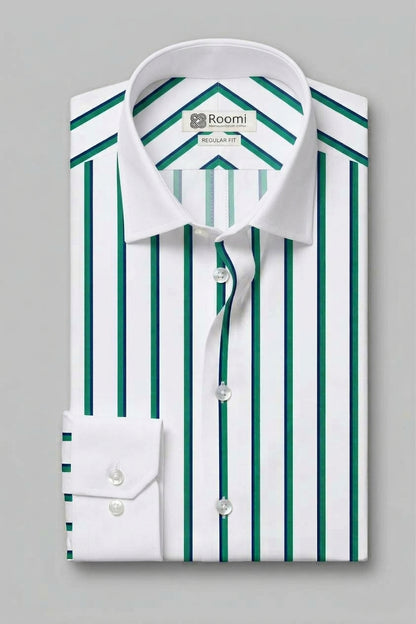 DYNAMIC PARALLEL STRIPE SHIRT