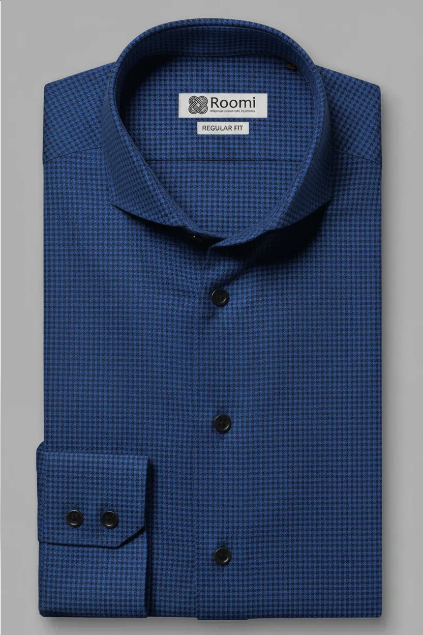 NAVY MICRO HOUNDSTOOTH
