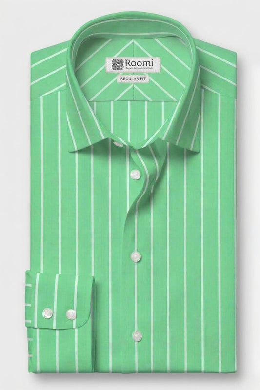 URBAN GREEN STRIPE CLASSIC SHIRT
