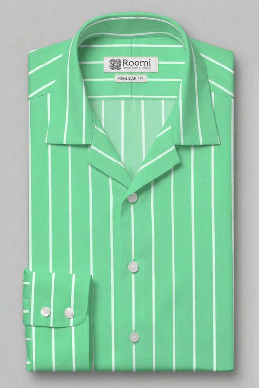 VERDANT STRIPE FORMAL WEAR SHIRT
