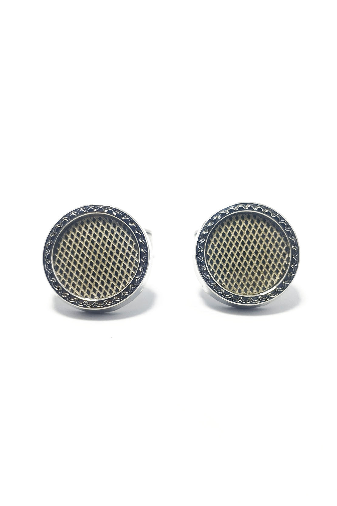 ABSTRACT MIRROR CUFFLINK