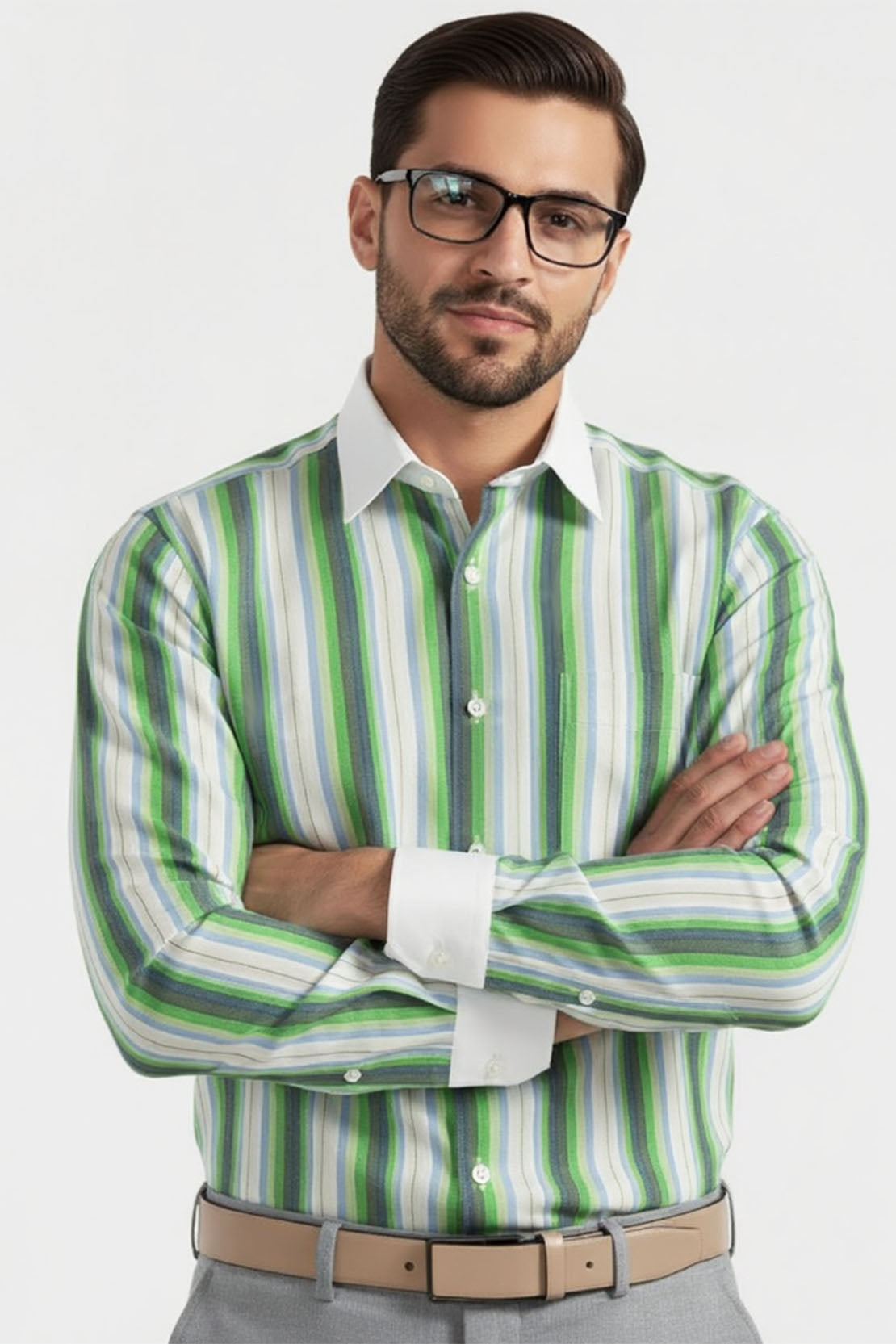 LIME FUSION FORMAL SHIRT