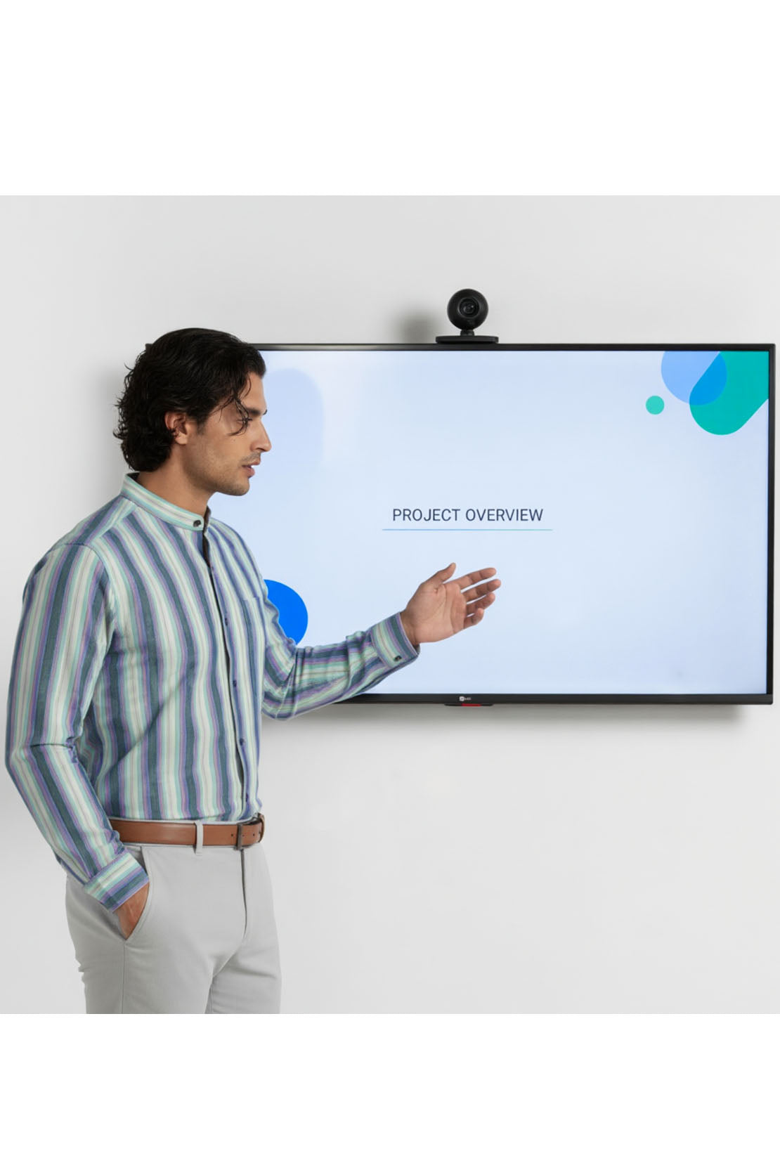 MINT SKY STRIPED FORMAL SHIRT 