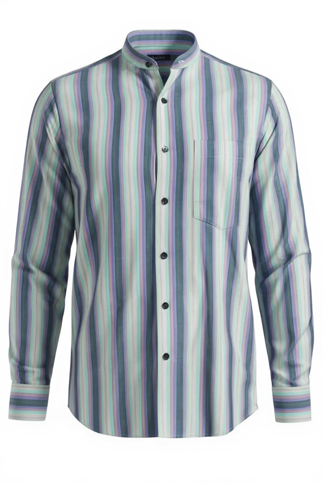 MINT SKY STRIPED FORMAL SHIRT 