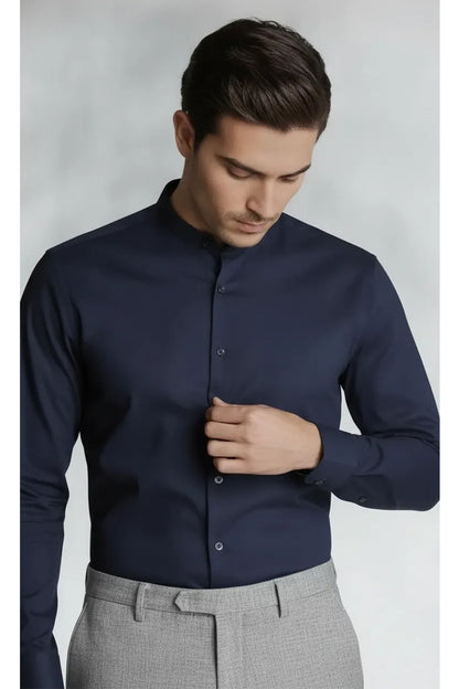 DEEP NAVY STRETCH SHIRT