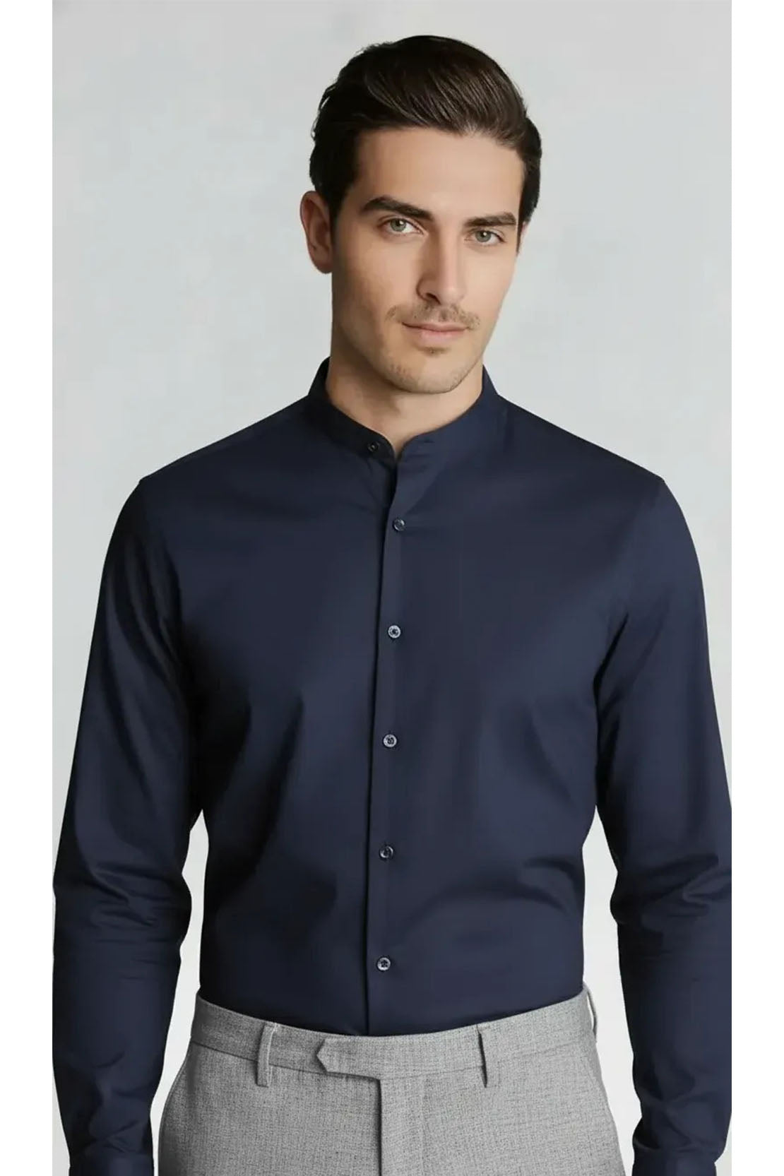 DEEP NAVY STRETCH SHIRT
