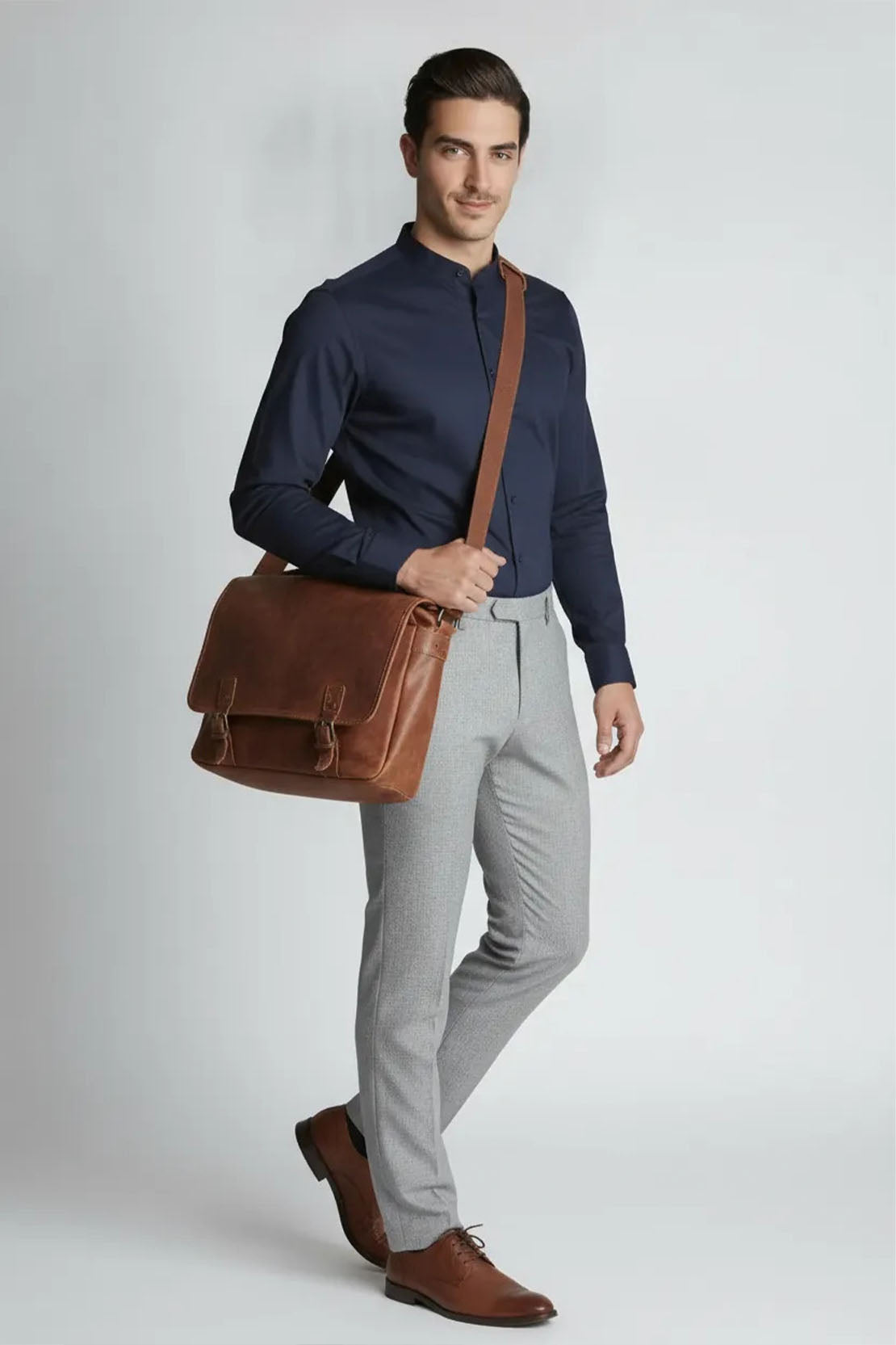 DEEP NAVY STRETCH SHIRT