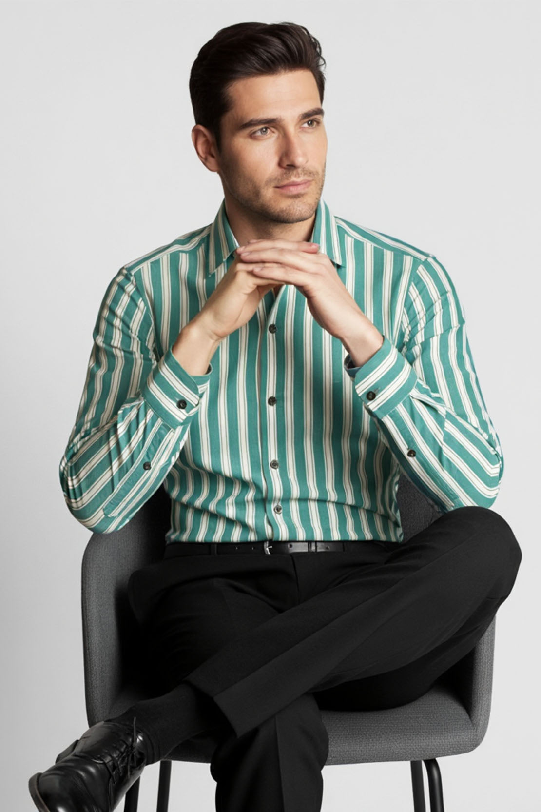 OCEAN MINT STRIPED FORMAL