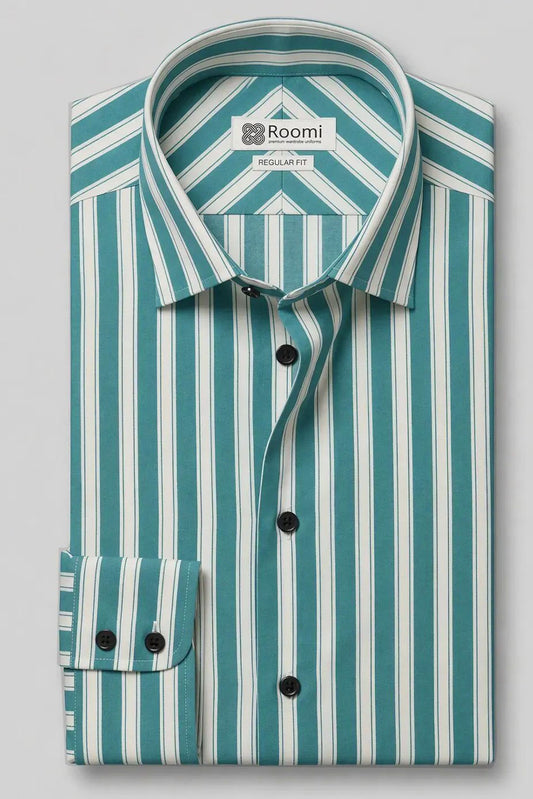 OCEAN MINT STRIPED SHIRT