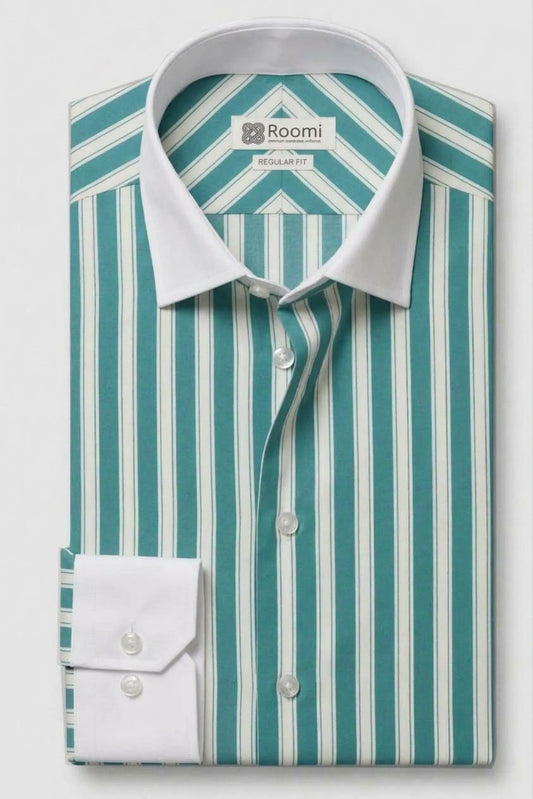 TEAL VISION DRESS SHIRT