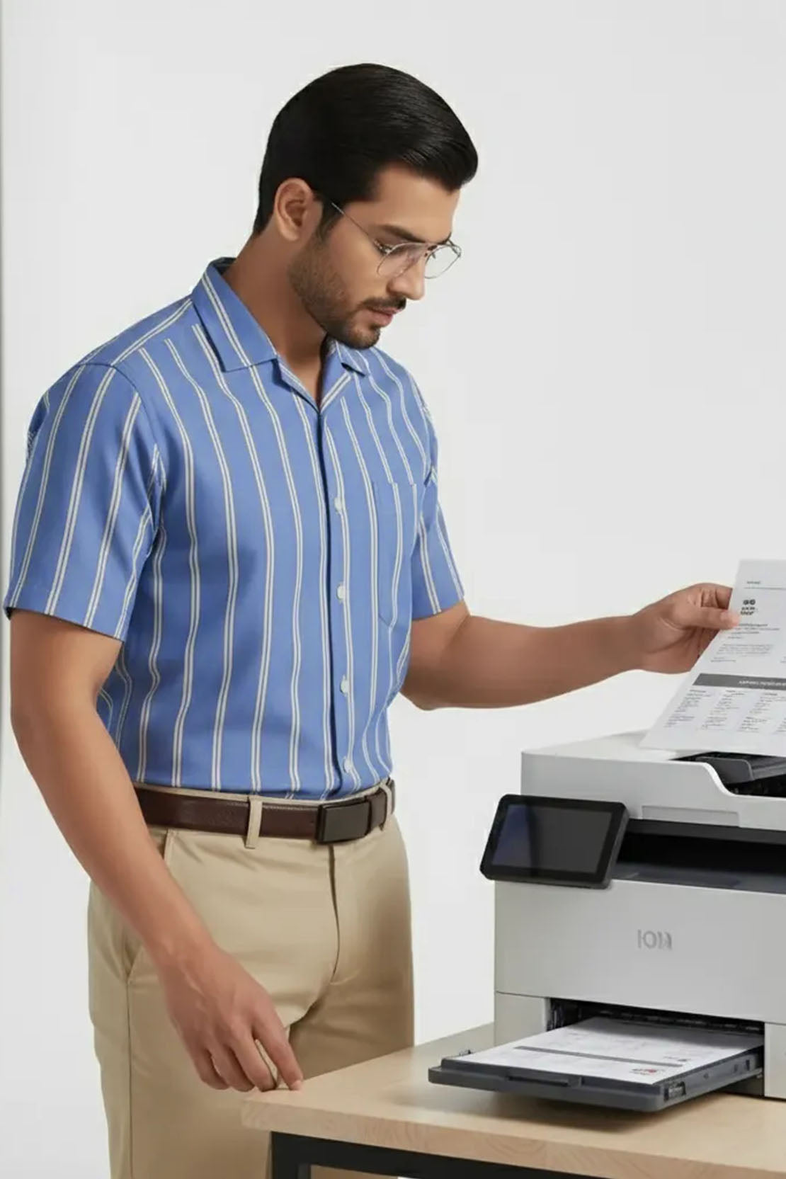 OCEAN STRIPE EXECUTIVE CUBAN SHIRT