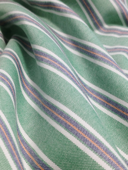 CLASSIC EMERALD OXFORD STRIPE SHIRT