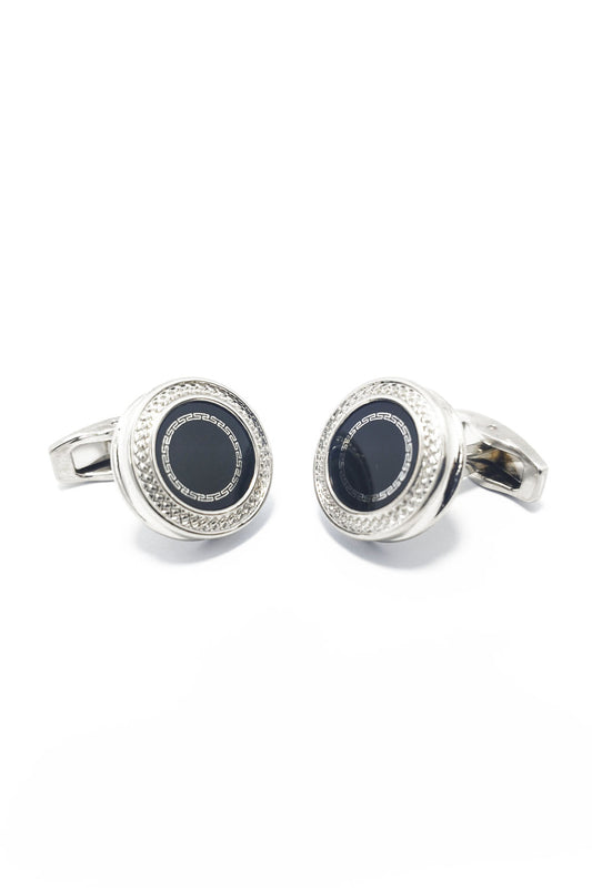 GREEK PATTERN CUFFLINKS