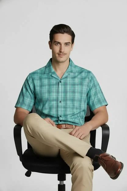 MODERN JADE CHECK SHIRT