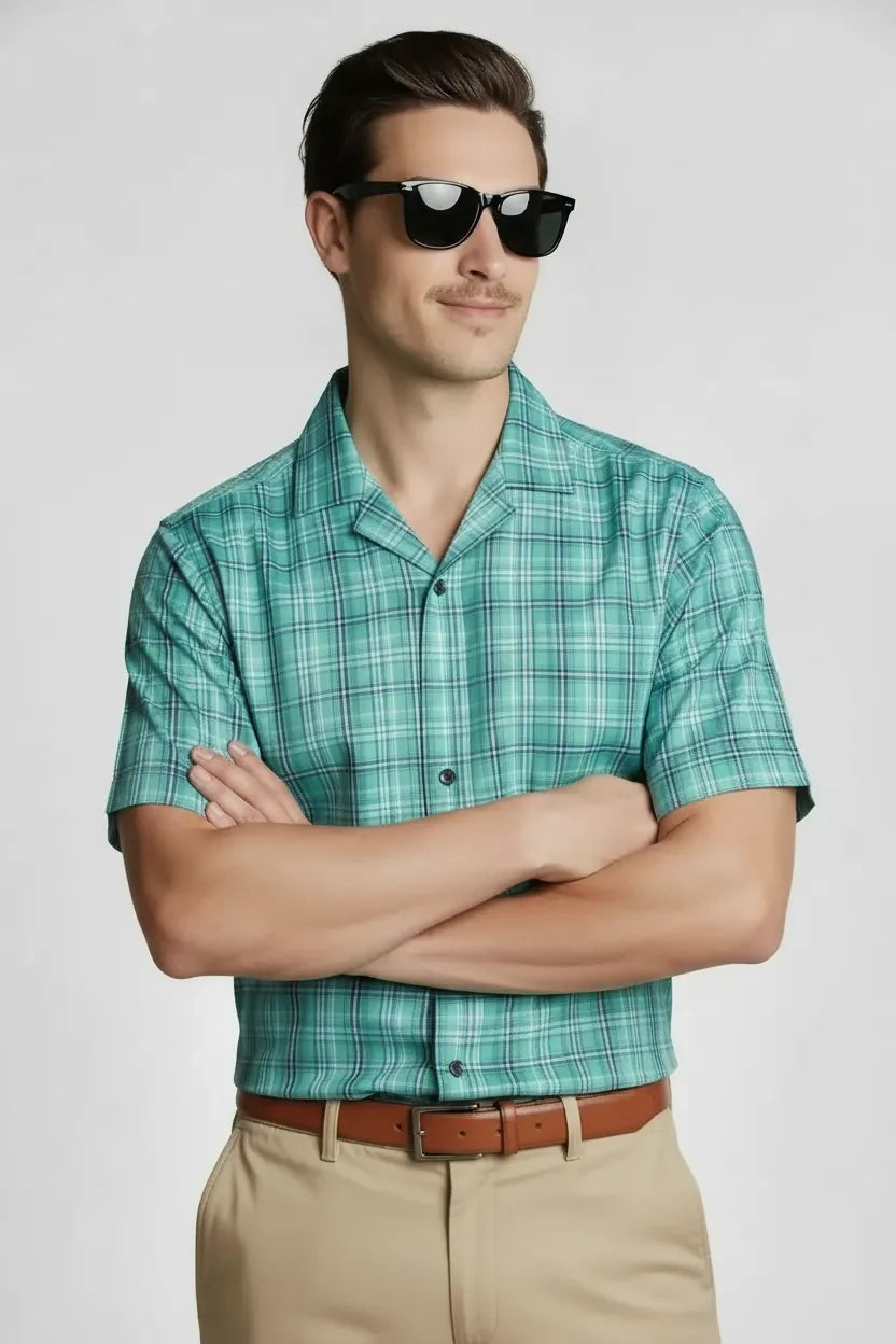 MODERN JADE CHECK SHIRT