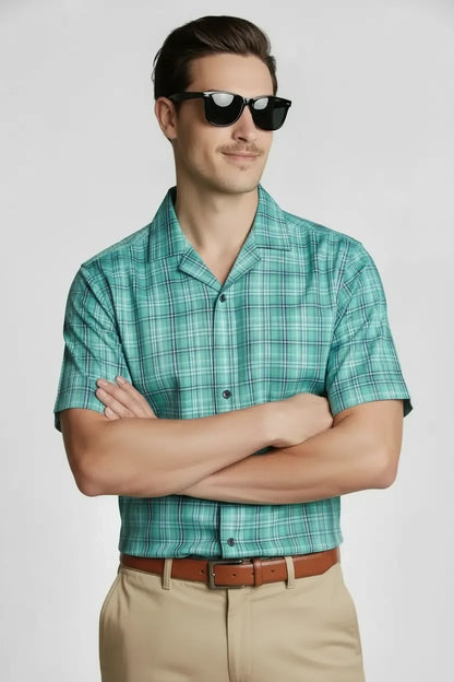 MODERN JADE CHECK SHIRT