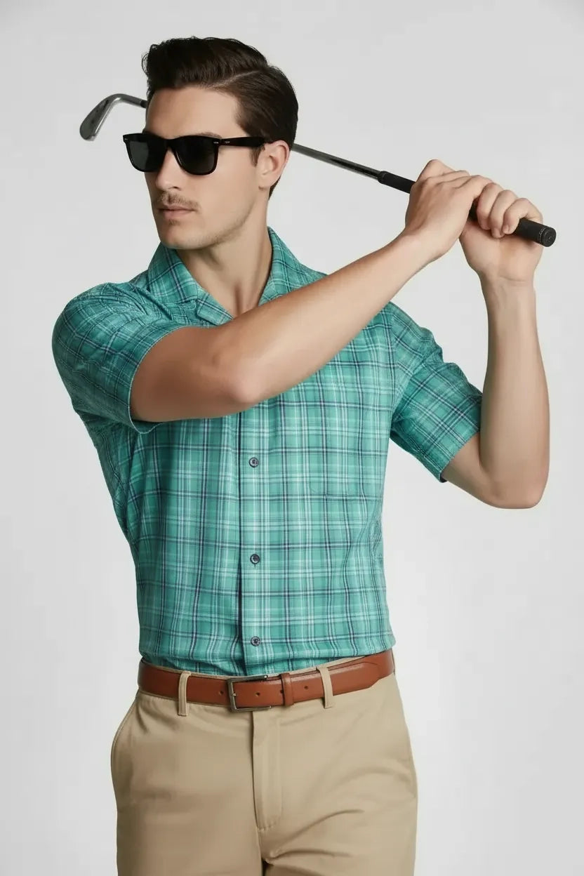 MODERN JADE CHECK SHIRT