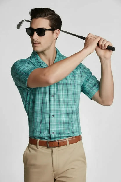 MODERN JADE CHECK SHIRT