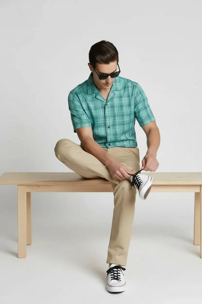 MODERN JADE CHECK SHIRT
