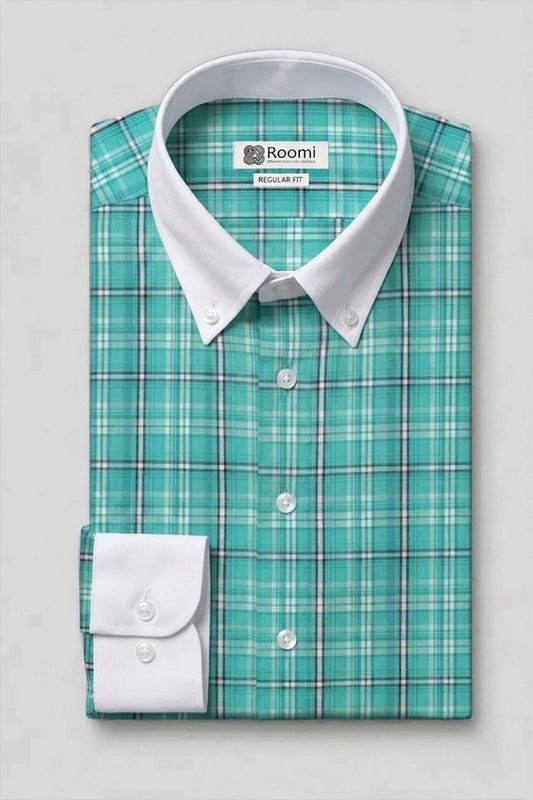 MINT BREEZE PLAID SHIRT