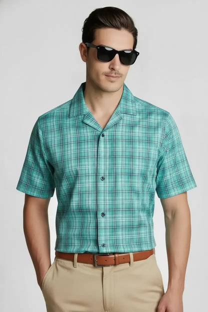 MODERN JADE CHECK SHIRT