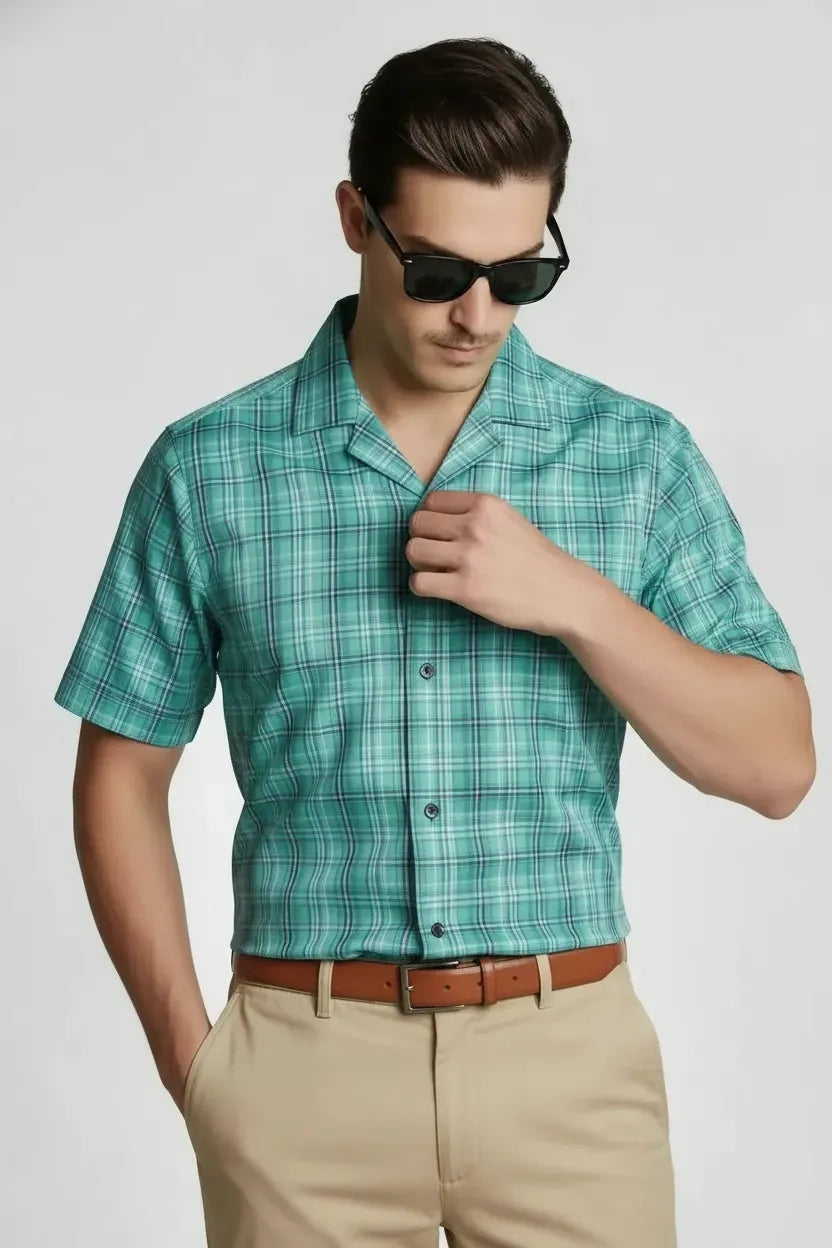 MODERN JADE CHECK SHIRT