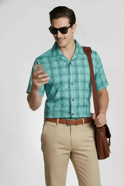 MODERN JADE CHECK SHIRT