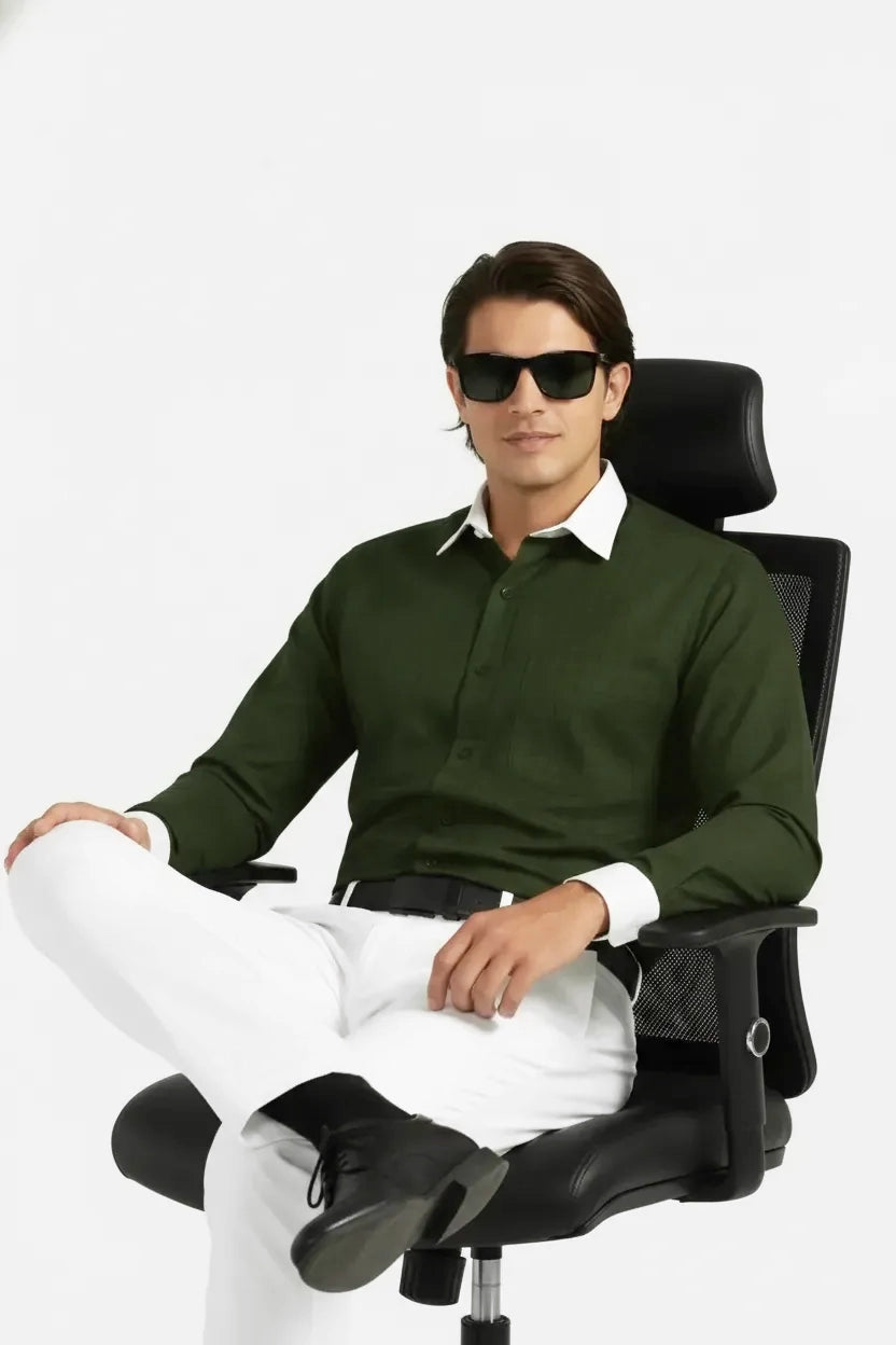 RUGGED OLIVE TATTERSALL SHIRT