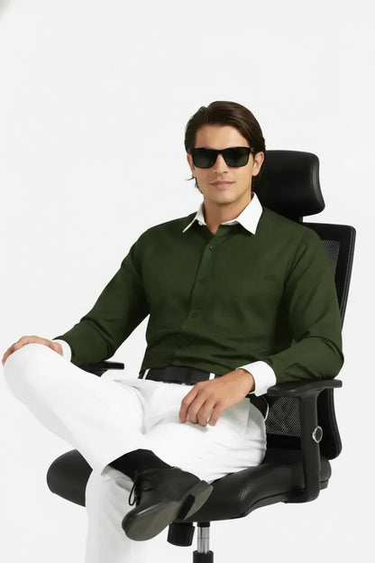 RUGGED OLIVE TATTERSALL SHIRT