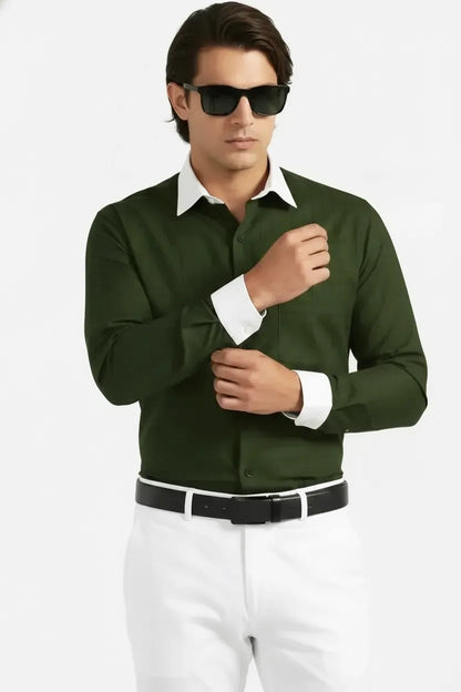 RUGGED OLIVE TATTERSALL SHIRT
