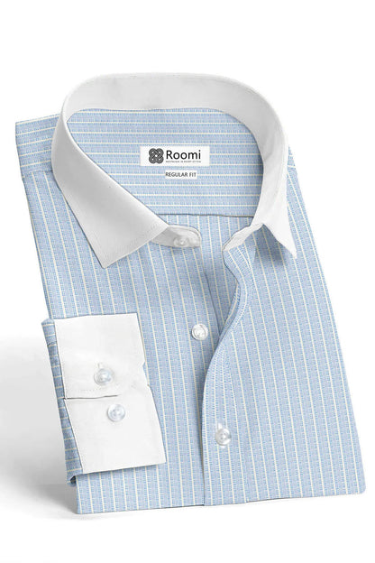 REFINED VERTICAL STRIPE SHIRT