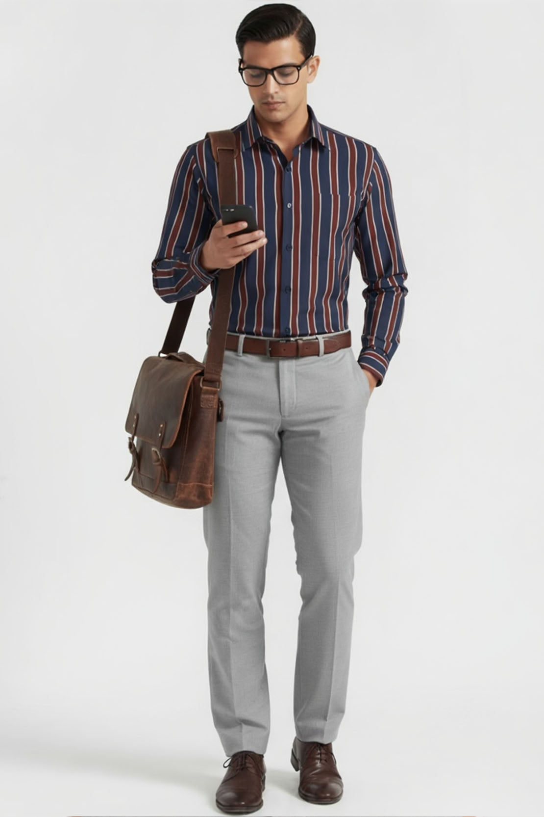 ROYAL STRIPE EXECUTIVE SHIRT