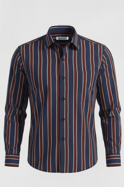 ROYAL STRIPE EXECUTIVE SHIRT