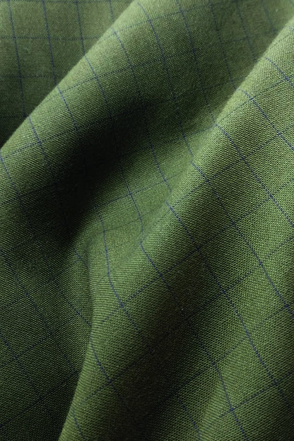 DEEP MOSS WINDOWPANE SHIRT