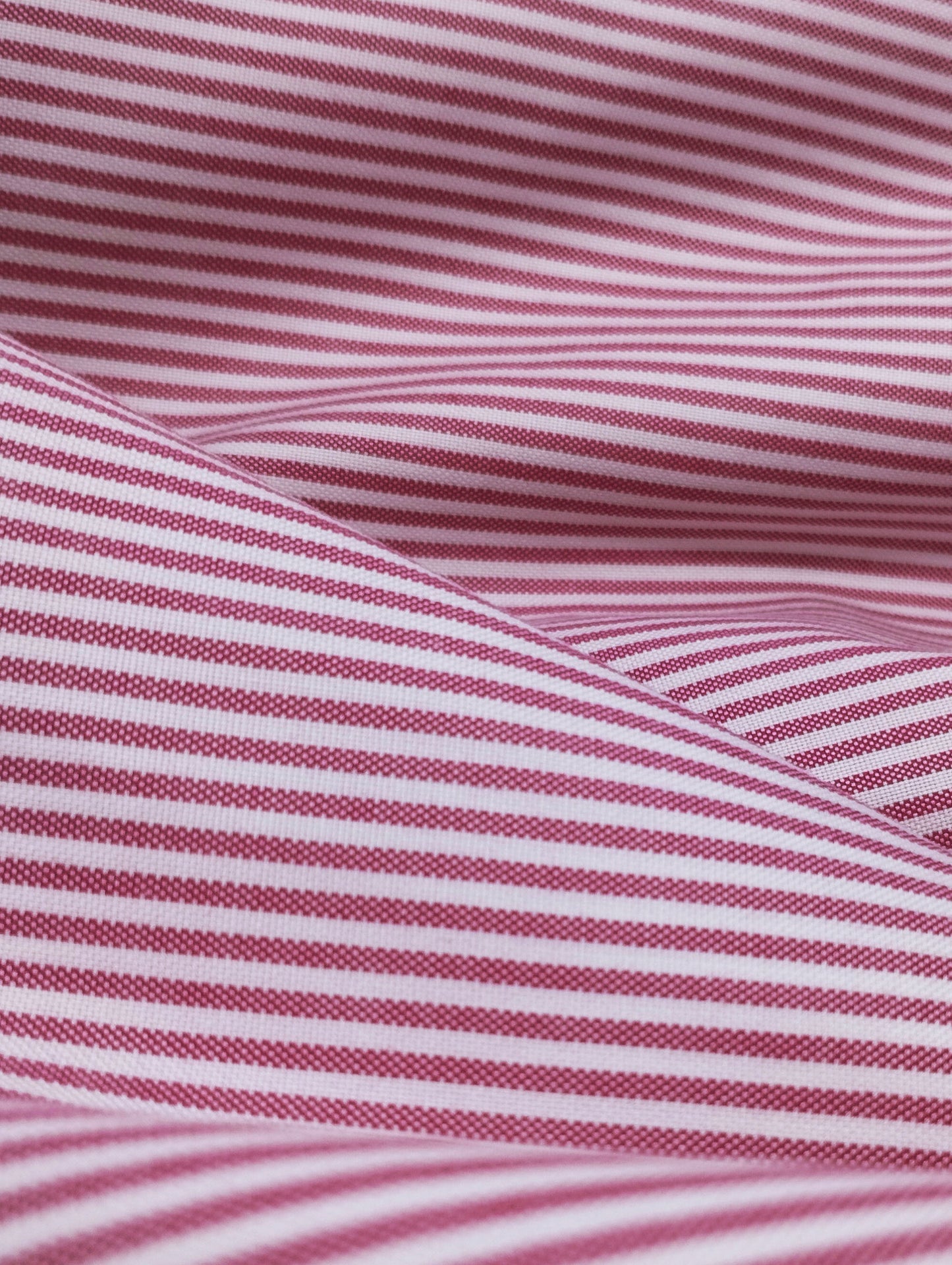 RED CORAL STRIPE POPLIN MEN'S BESPOKE SHIRT