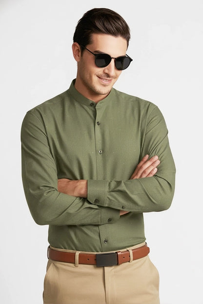 SAGE GREEN BAND COLLAR