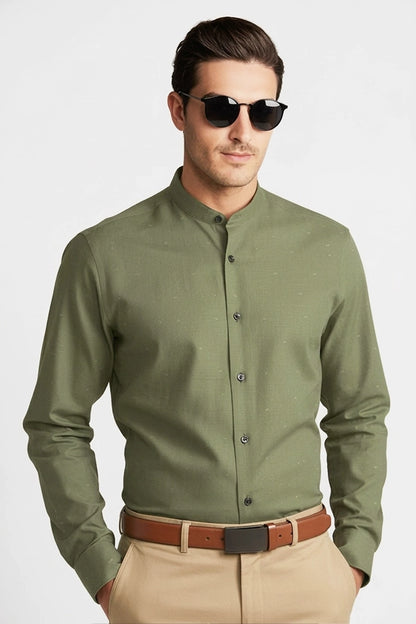 SAGE GREEN BAND COLLAR
