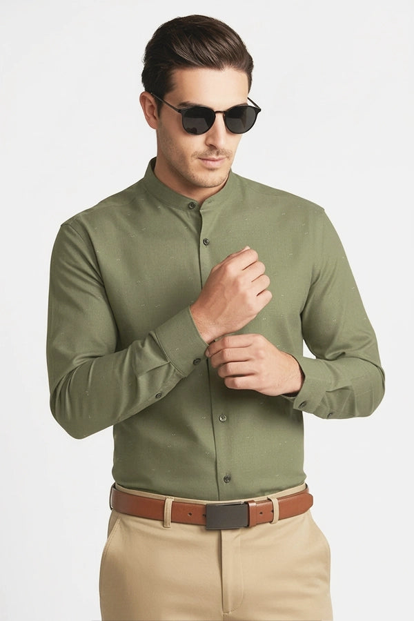 SAGE GREEN BAND COLLAR