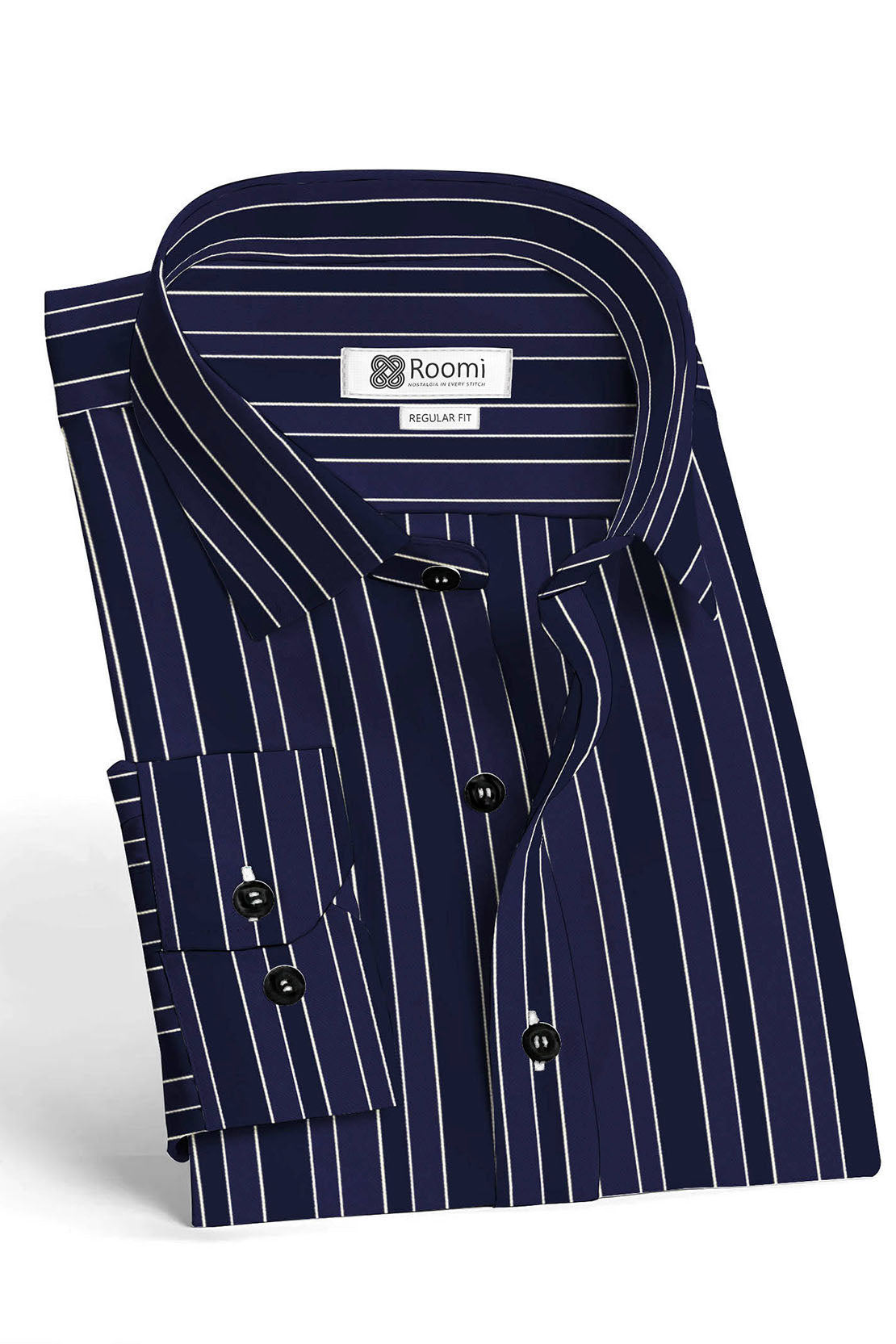 SHADOW NAVY BLUE STRIPES SHIRT