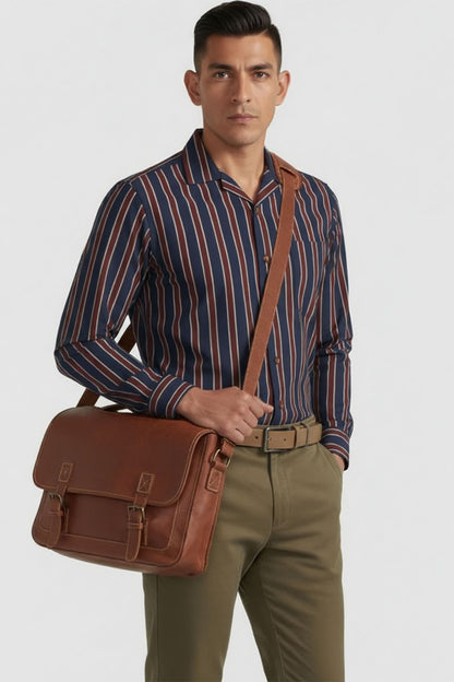 SHARP STRIPE PROFESSIONAL FORMAL CUBAN SHIRT