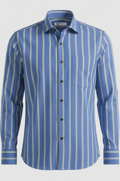 SKYLINE BLUE STRIPED FORMAL SHIRT