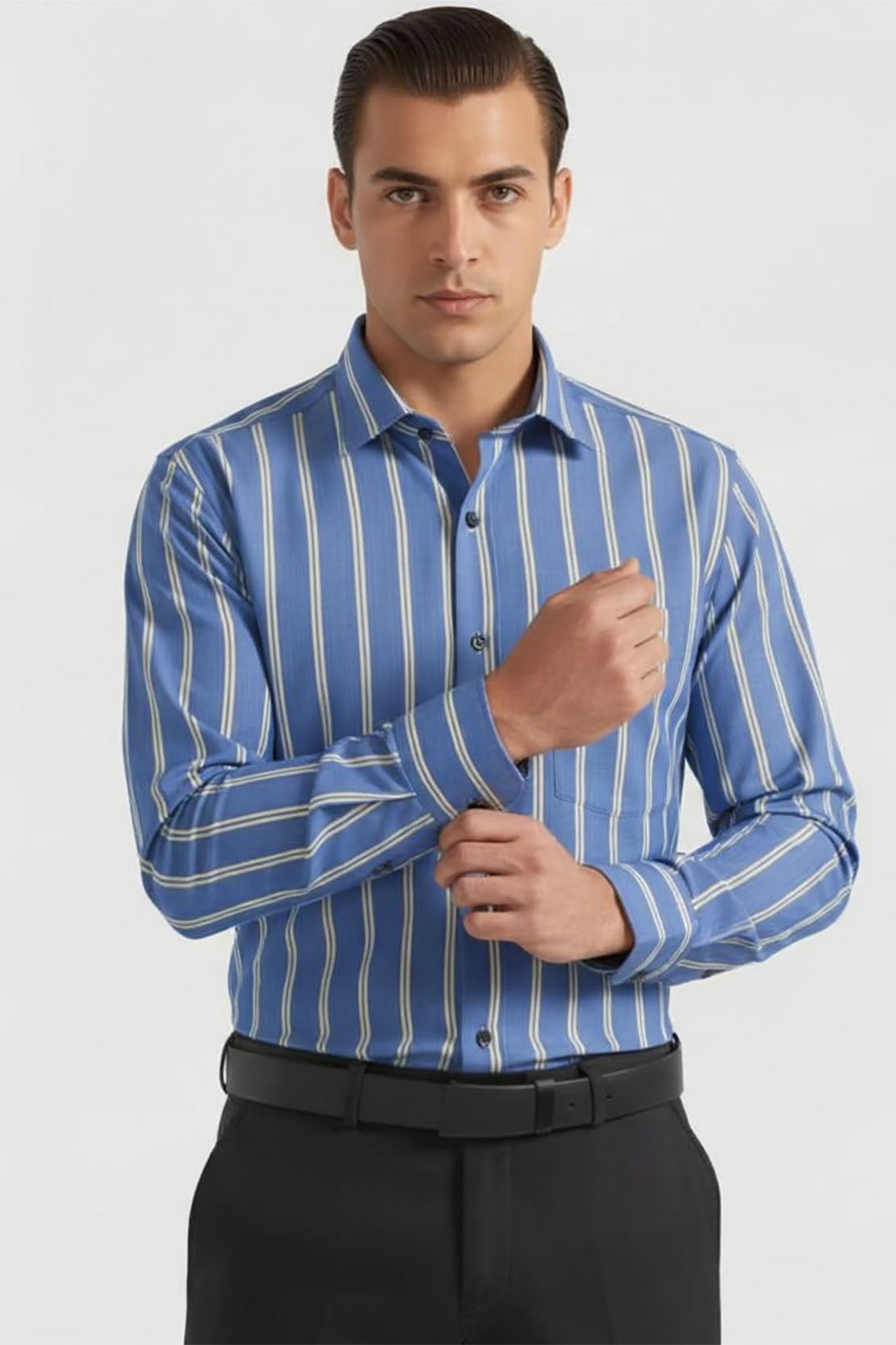 SKYLINE BLUE STRIPED FORMAL SHIRT