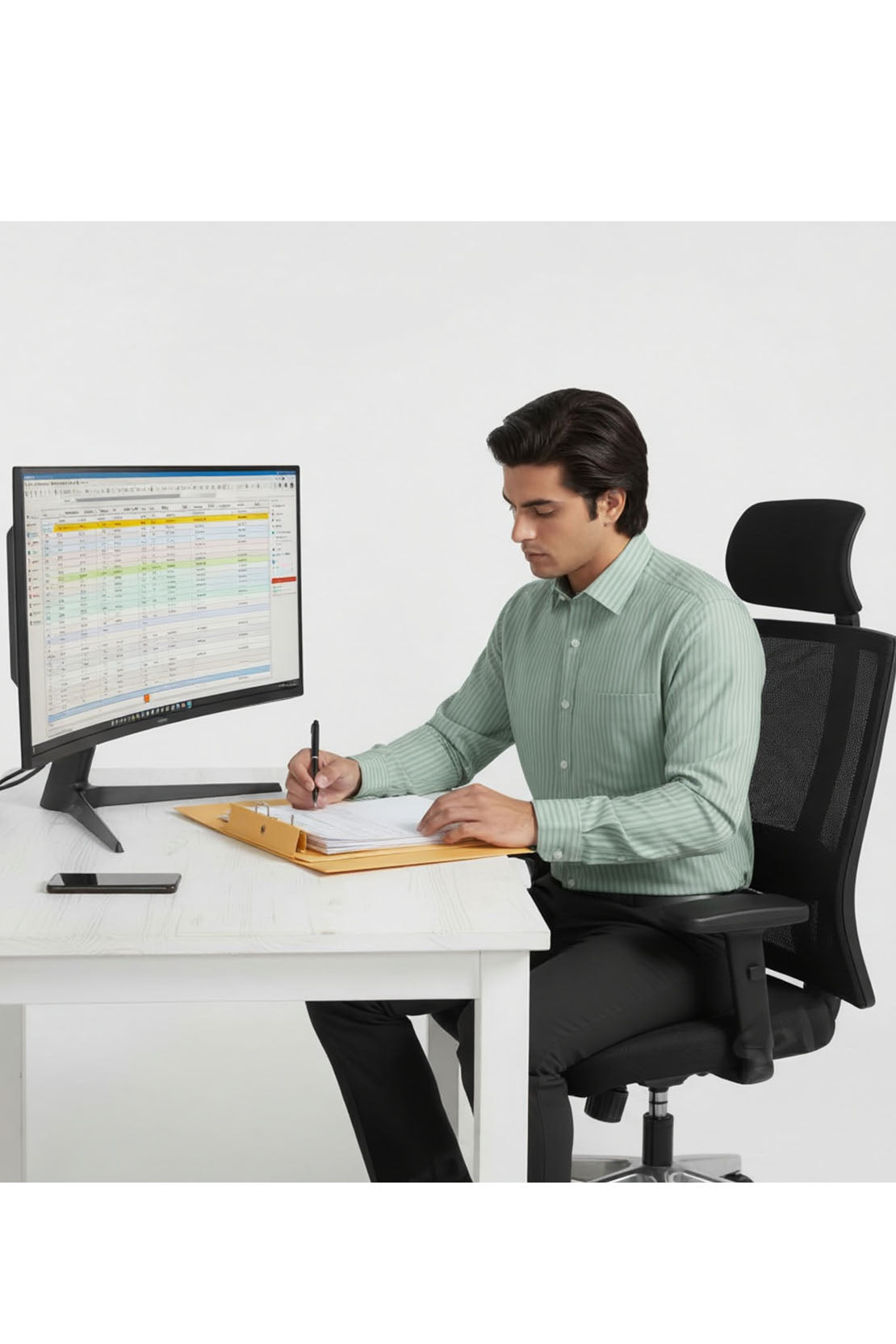 SOPHISTICATED STRIPE BUSINESS SHIRT 