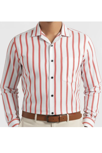 CARMINE STRIPE BUSINESS SHIRT