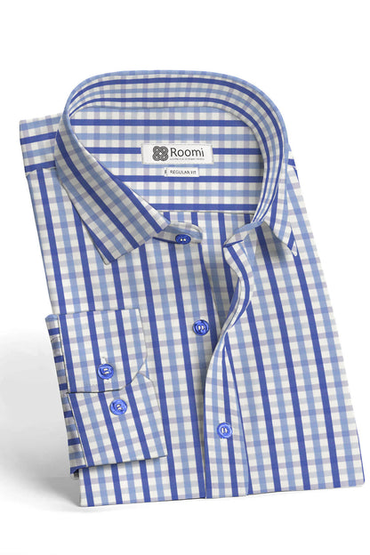 TATTERSTALL BLUE CHECK SHIRT