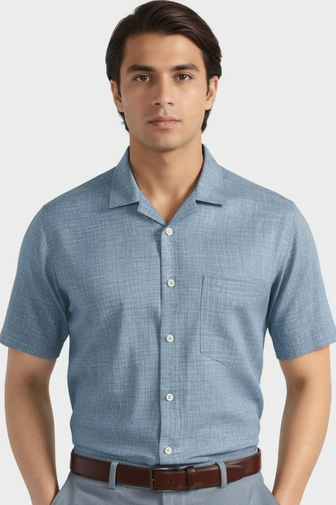 THE AZURE MELANGE SHIRT