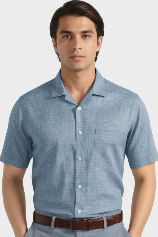 THE AZURE MELANGE SHIRT