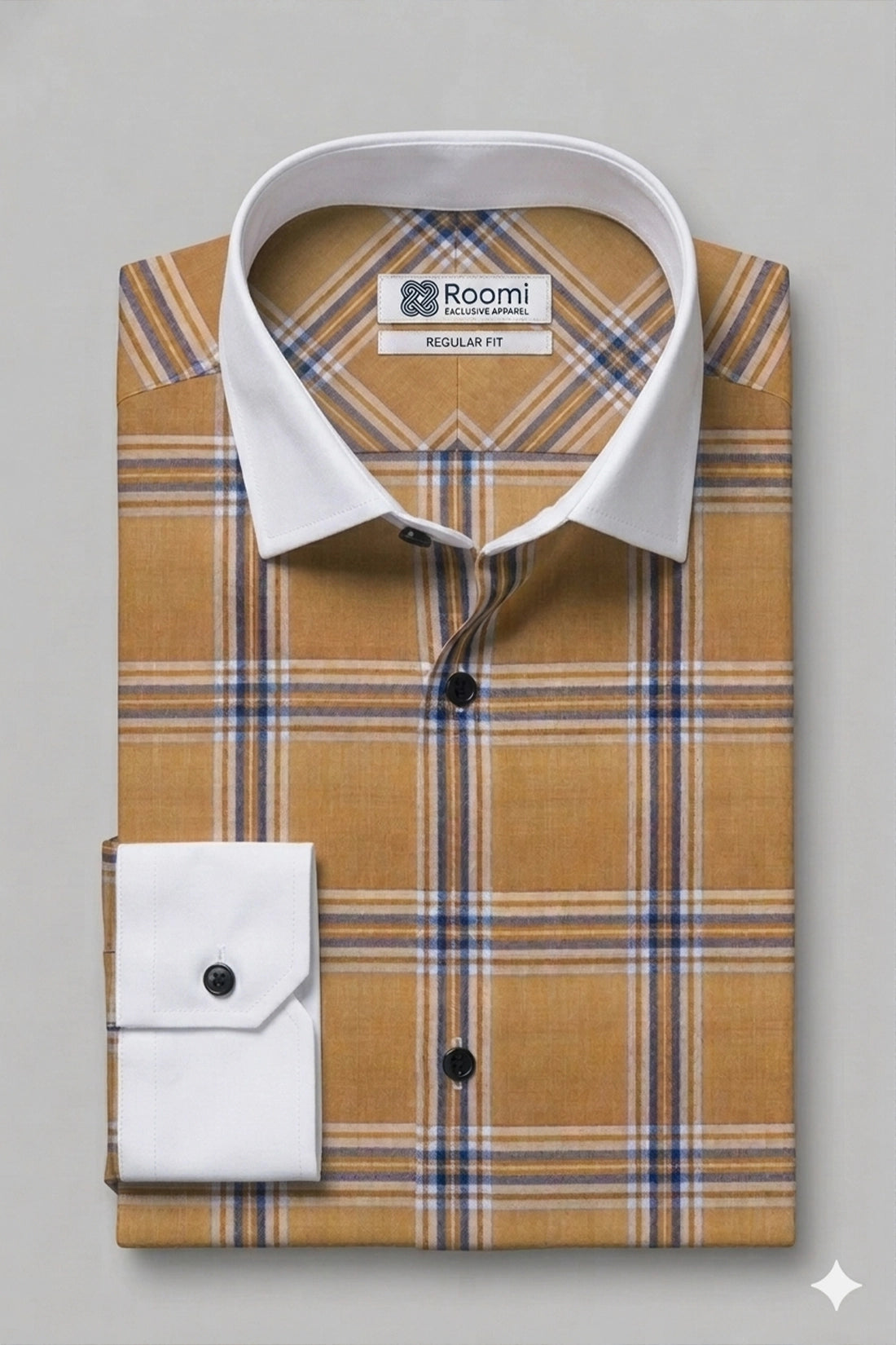 URBAN AMBER CHECK SHIR