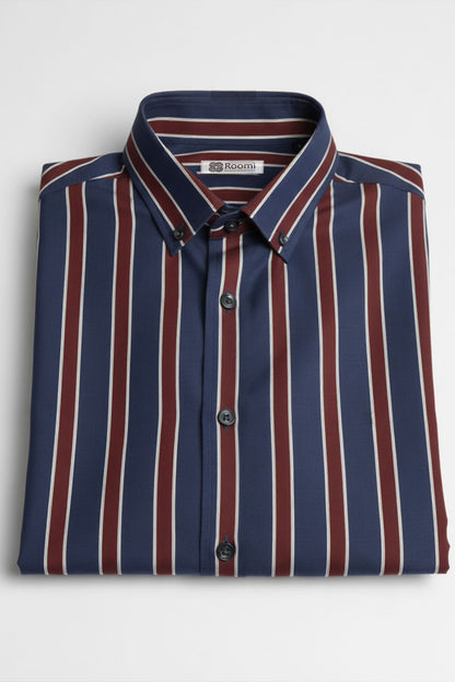 URBAN STRIPE DUAL-TONE SHIRT